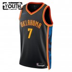 Maillot NBA Oklahoma City Thunder Chet Holmgren Nike 2024-25 City Edition Noir Swingman - Enfant
